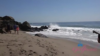 Seks Publiczny Z Blond Bombą Na Plaży Pov.