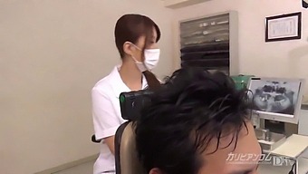 Dental Professional With Big Natural Tits Gets A Break From Work