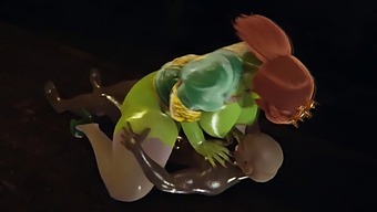 Shrek'S Princess Fiona Gets Filled By Orc In 3d Adult Film